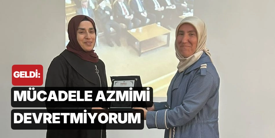 Geldi: Mücadele azmimi devretmiyorum