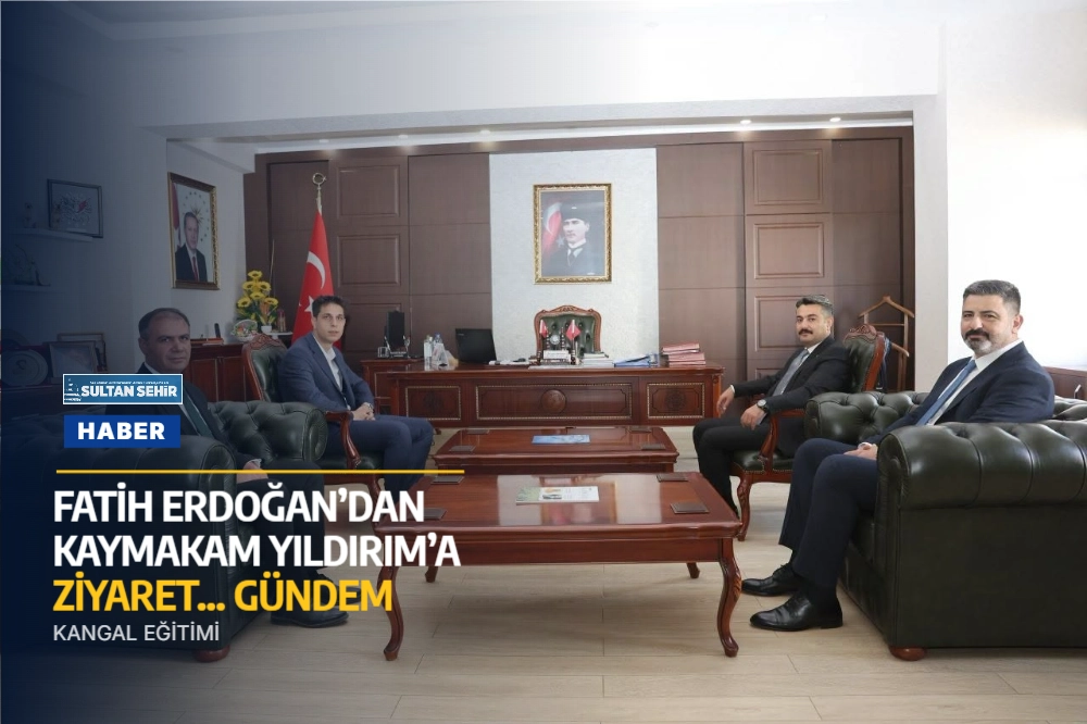 Fatih Erdoğan’dan Kaymakam Yıldırım’a ziyaret... Gündem: Kangal eğitimi